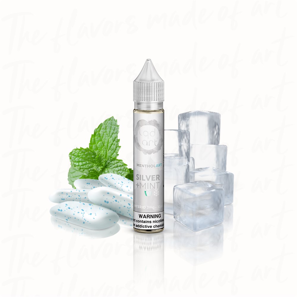 JUICE LQD ART MENTHOL 3mg 30ML Silver Mint