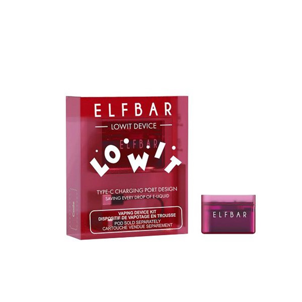 BATERIA ELF BAR LOWIT DEVICE  500MAH- ELFBAR VERMELHO