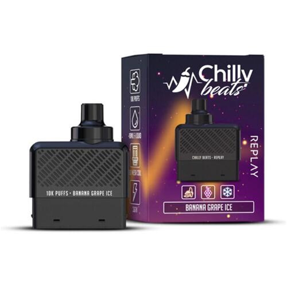 REFIL CHILLY BEATS 10k Banana Grape Ice