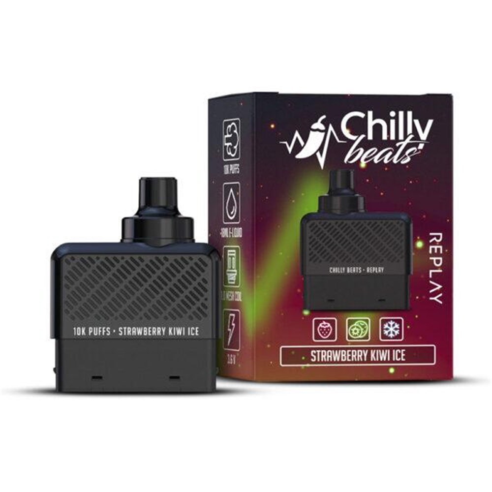 REFIL CHILLY BEATS 10k STRAWBERRY KIWI ICE
